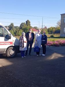 Выездная вакцинация в селе Усть-Уза.